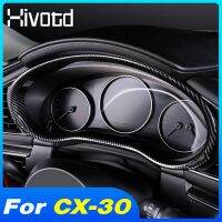 For Mazda CX30 CX-30 2020 2021 2022 Car Dashboard Decoration Frame Trim Cover Carbon Interior Mouldings Essories Styling