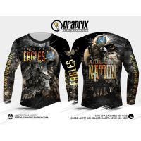 [In stock] 2023 design  The fraternal order of eagles Tactical Multicolor Long Sleeves Full SublimationMotorcycle jersey cycling jersey long shirt，Contact the seller for personalized customization of the name