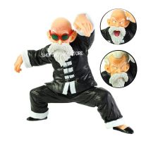 ดราก้อนบอลฟิกเกอร์ Jackie Muten Roshi ตุ๊กตาขยับแขนขาได้สามหัวเปลี่ยนได้ Ichiban Kuji ขนาด13ซม. ของขวัญของเล่นแบบจำลองคอลเลกชันพีวีซี