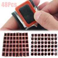 48Pcs Tire Puncture Repair 25mm 35mm Motorcycle Tyre Inner Tube Rubber Patches Piece Tools 25/35mm