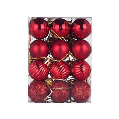 【CC】□№  30mm Xmas Bauble Hanging Ornament 24PC