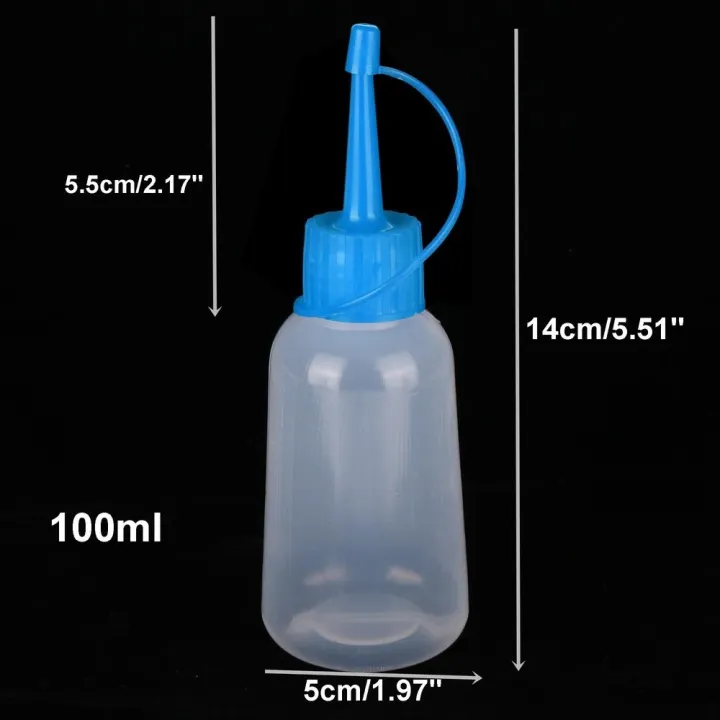 100ml-plastic-clear-tip-applicator-bottle-plastic-squeeze-bottle-with-tip-cap-for-crafts-art-glue-multi-purpose-refillable-empty