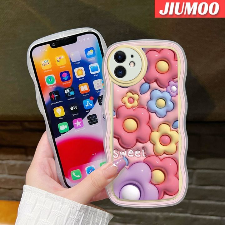 เคส-jiumoo-สำหรับ-oppo-a37-a37f-neo-9เคสลายการ์ตูน3d-ดอกไม้ลูกอมดีไซน์ใหม่ขอบครีมเวฟเดอร์แฟชั่นเรียบง่ายเคสโทรศัพท์แบบใสนุ่มปลอกซิลิโคนกล้องเคสโปร่งใสกันกระแทก