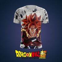 2023 In stock summer cartoon manga top cool mens clothing harajuku  dragon ball z  anime 3d print oversized t-shirt t-shirts，Contact the seller to personalize the name and logo