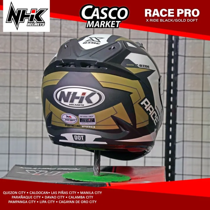 NHK RACE PRO X-RIDE FULL FACE SINGLE VISOR HELMET | Lazada PH