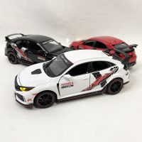 No.1 รถโมเดลเหล็ก HONDA ฮอนด้า CIVIC TYPE R hatchback มาใหม่ ลายแต่ง มีไฟมีเสียง เปิดประตูได้ 4 บาน คันใหญ่ สเกล 1/32