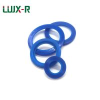 LUJX-R Gasket Silikon Flat Washer Din Silikon Union Cincin Segel Kedap Air Biru untuk DN Stainless Steel Sendi DN10-DN100