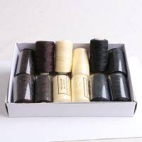 12 rolls BLACK Hair Weaving Thread Cotton Sewing Thread 110 yards 12 rolls one gift 1 pc 6.5cm C curved needle