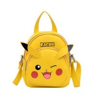 [Baozhihui]Pokemon Pikachu การ์ตูนเด็ก39; S กระเป๋าสะพายอะนิเมะ Kawaii น่ารักใหม่แฟชั่น Messenger กระเป๋า Girly Western Casual ของขวัญกระเป๋า