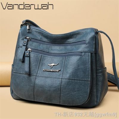 hot【DT】❡❣┋  Many Pockets Shoulder Crossbody for 2023 Brand Leather Ladies Designr Handbags Messenger Sac A Main