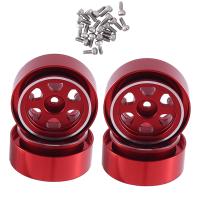 4Pcs 1.0 Inch Metal Beadlock Wheel Rim Wheel Hub for TRX4M 1/18 RC Crawler Car Upgrade Parts Accessories