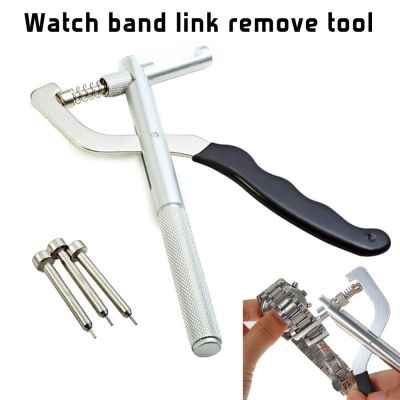 ↂ♈❆ Pins Remover สายนาฬิกาปรับ Link Pin Plier Puncher ชุดซ่อมเครื่องมือ Watchband ความยาวปรับชุดซ่อมเครื่องมือ