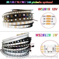 【hot】▪♞◊ 1 5m 5V 12V WS2812 WS2815 30/60/74/96/144 leds/m addressable pixel 5050 Lights Tape IP30/65/67 neon bar