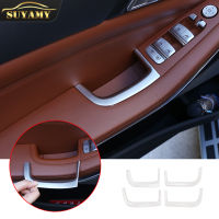 For BMW X5 G05 X7 G07 2019- ABS Chrome Car Door Bowl Armrest Panel Storage Frame Cover Trim Auto Interior Accessories