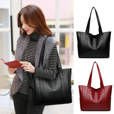 Solid Color Tote Bags Shoulder Bags For Women Casual Tote Bags For Women Large Capacity Shoulder Bag Fashion Solid Color Handbag