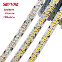 DC 5V 12 V ไฟ LED Strip ไดโอดเทป PC TV SMD 2835 1 M - 10 M 60/120/240 LEDs/M 5 12 V LED Strip ไฟตกแต่งสำหรับห้องพัก-Youerd