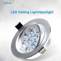 Round dimmable downlight 3W4W5W7W9W12W18W LED ceilinlight embedded high-power ceilinlight ac85-265V