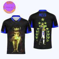 T-shirt [xzx180305 design] MESSI V-neck 60 High quality quick drying and gender free new definition style