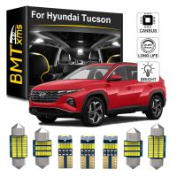 Bmtxms ไฟเก๋ง LED Canbus หลอดไฟสำหรับ Hyundai Tucson 2008 2016 2017 2018 2019 2020 2021 NX4ป้ายทะเบียนยานพาหนะชุดโคมไฟ