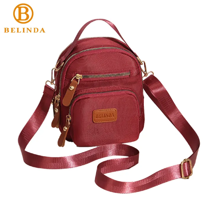 BELINDA BLD026 Korean Mini Round Sling / Crossbody Bag with Top Handle ...