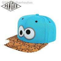 Bul Pangkb Marca Difized Boné Dos Desenhos Animados Olhos Biscoito Mordida Azul Snapback Chapéu Adultos Viagem Ao Ar Livre Ajustável Sol De Beisesportes