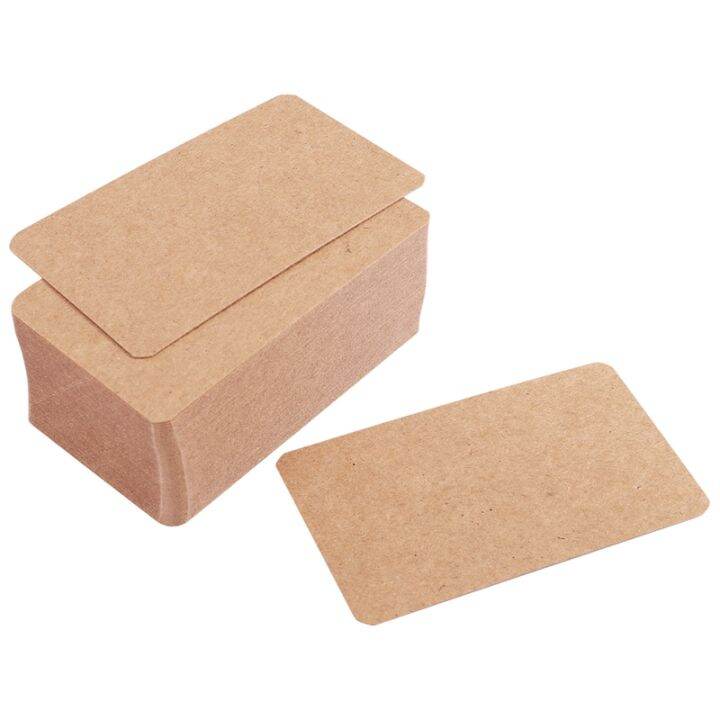 100pcs Blank Kraft paper Business Cards Word Card Message Card DIY Gift