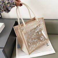 Environment friendly linen bag PVC transparent bag graffiti convenience lunch box