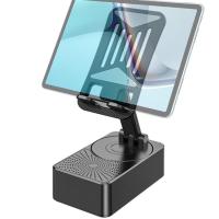 Desktop Phone Holder Heavy Duty Anti-Slip Cell Phone Stands Smartphone Desk Holder Multifunctional Wireless Speaker Phone Stand for Cell Phones and Tablets present