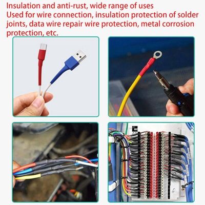 5 Colors Tube Wrap Wrap Wire Cable Set Heat Shrink Tubing Kit 530 Pieces Assort Cable Management