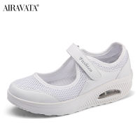 Summer Women Flat Platform Shoes Woman Casual Mesh Breathable Slip on Fabric Sneakers Shoes for Women Female Mary Jane Shoe