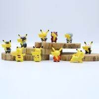 10Pcs/Set Pokemon Anime Figure Cartoons Movie Mini Toy Doll Pikachu Cosplay Model Children Gift Birthday Christm Gifts