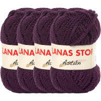 Astun 4 Skeins 45% เส้นด้ายขนสัตว์นุ่มและปุยขนาดใหญ่สำหรับผ้าห่มเสื้อกันหนาวและผ้าพันคอรวม276หลา/11.28ออนซ์
