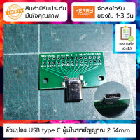 ตัวแปลง USB type C ตัวผู้ เป็นขา 2.54mm USB type C to pin header 24P