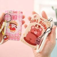 PFPZI เคสใส่บัตรการ์ตูนสายคล้องธุรกิจเครดิตแฟชั่น Sampul Kartu บัตรธนบัตร