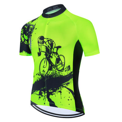 ร้อนขี่จักรยานเสื้อฤดูร้อนป้องกันรังสียูวีผู้ชายจักรยานย์ทีมจักรยานเสื้อขี่จักรยานย์ M Aillot C Iclismo จักรยานเสื้อผ้า