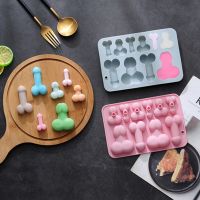 Silicone Ice Cube Mold para Candy  Sexy Penis  Sugar Craft Tools  Molde de Chocolate  Mini Ice Cream Forms  tamanho grande e pequeno