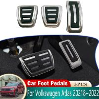 สำหรับ Volkswagen VW Taigo Nivus 2022 2020 ~ 2023แป้นเหยียบรถยนต์สแตนเลสเบรคกันลื่นไม่เจาะอุปกรณ์เสริมแผ่นแปะรถ