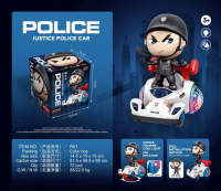 ProudNada Toys ของเล่นเด็ก รถตำรวจ ชนถอย ยกล้อ AA AMUXI JUSTICE POLICE CAR NO.R01