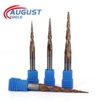 AUGT HRC60 Tapered Ball Nose End Mill ทังสเตนคาร์ไบด์ที่เป็นของแข็ง Cnc Milling Cutter ไม้โลหะ Rrouter Bit Cutter 3.175mm 4mm 6mm 8m