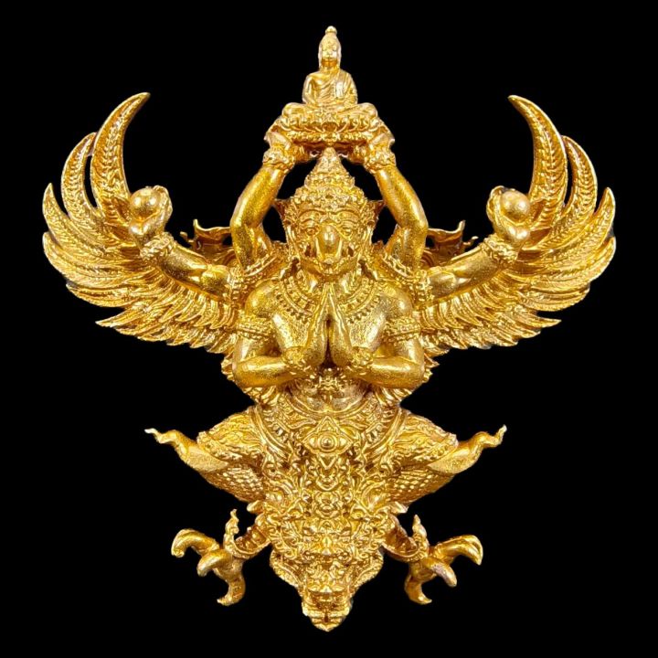 พญาครุฑ-เชิดชูพระศาสนา-ราชันมหาเศรษฐี-พิธีครุฑธาราม-มหาพุทธาภิเษก-วัดครุฑธาราม-พระนครศรีอยุธยา-พิมพ์ใหญ่-เนื้อเบญจโลหะ