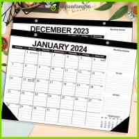 กระดาษวางแผนปี GUQIANFANG86เป็นภาษาอังกฤษปฏิทินติดผนัง18เดือนกำหนดการปฏิทินติดผนังปฏิทินแขวนผนังคุณภาพสูง2023- December 2024ปฏิทินติดผนังสำนักงานบ้าน