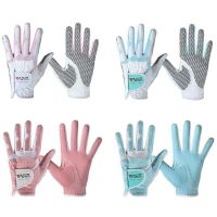 Women 39;s Golf Gloves Anti-slip Design Left and Right Hand Granules Microfiber Cloth Breathable Soft Sports Gloves