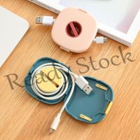 【Ready Stock】 ❈№ B40 Storage box multifunctional new square rotatable earphone cable data cable arrangement desktop winder mobile phone bracket