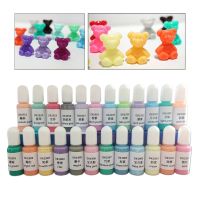24 Colors Crystal Epoxy Pigment UV Resin Dye DIY Jewelry Art Crafts Colorant Set 54DC
