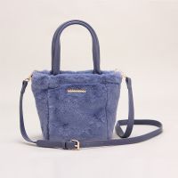 ZZOOI New Women Designer Handbags 2023 Ladies Plush Small Tote Bags Autumn and Winter Fashion Casual Solid Color Soft Shoulder Bags