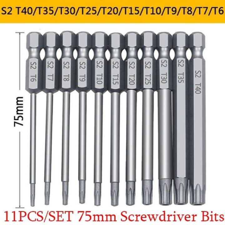 12pcs-set-1-4-inch-hex-shank-and-l-shaped-wrench-set-t6-t40-length-s2-steel-torx-head-screwdriver-drill-set-bits