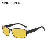 KINGSEVEN Night Vision Sunglasses Men Goggles Yellow Driving Eyewear Man Polarized Sun glasses for Night gafas de sol