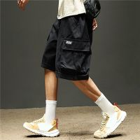 Summer Hot Mens Military Cargo Shorts Solid Multi Pocket Casual Fitness Loose Work Pants Summer Male Tactical Shorts Joggers