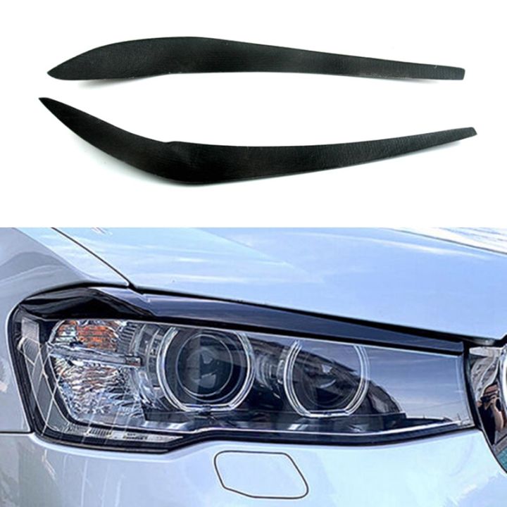resin-front-headlight-cover-eyelid-eyebrow-trim-accessory-parts-for-bmw-x3-f25-x4-f26-2014-2017