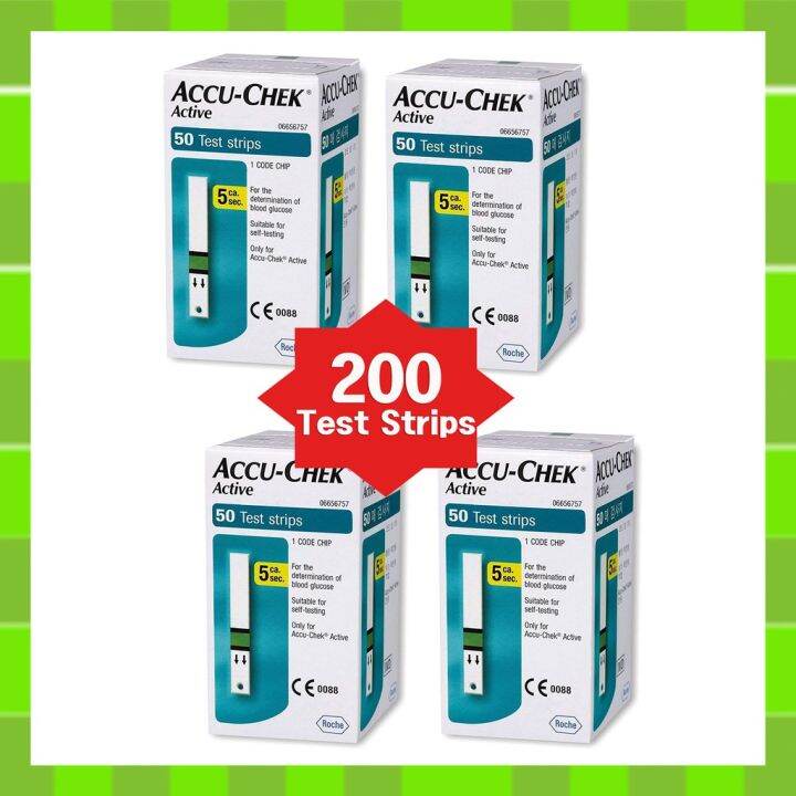 ⭐️Accu chek Active Test Strips Box Of 50 / Shipping from
